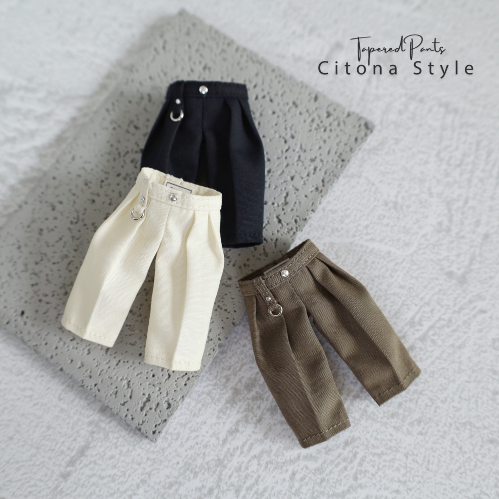 【新作販売 12/23 20:00~】オビツ11 / 2タックテーパードパンツ