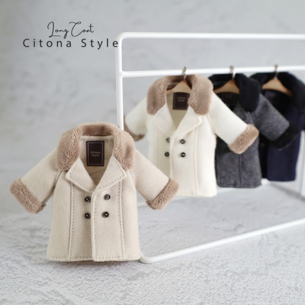 【新作販売 12/23 20:00~】オビツ11 / ファー付きダブルブレストコート