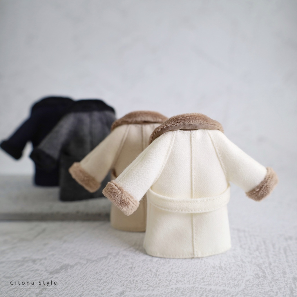 【新作販売 12/23 20:00~】オビツ11 / ファー付きダブルブレストコート