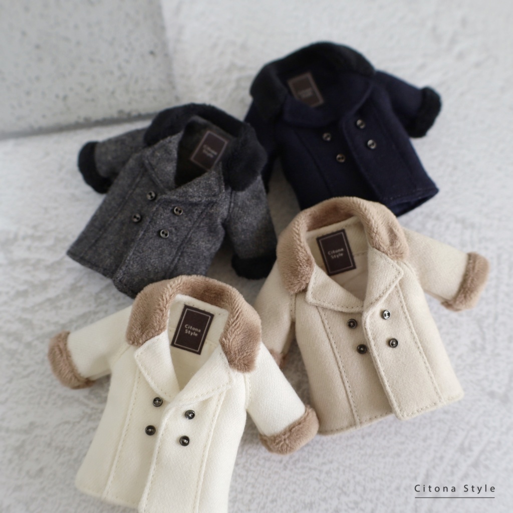 【新作販売 12/23 20:00~】オビツ11 / ファー付きダブルブレストコート