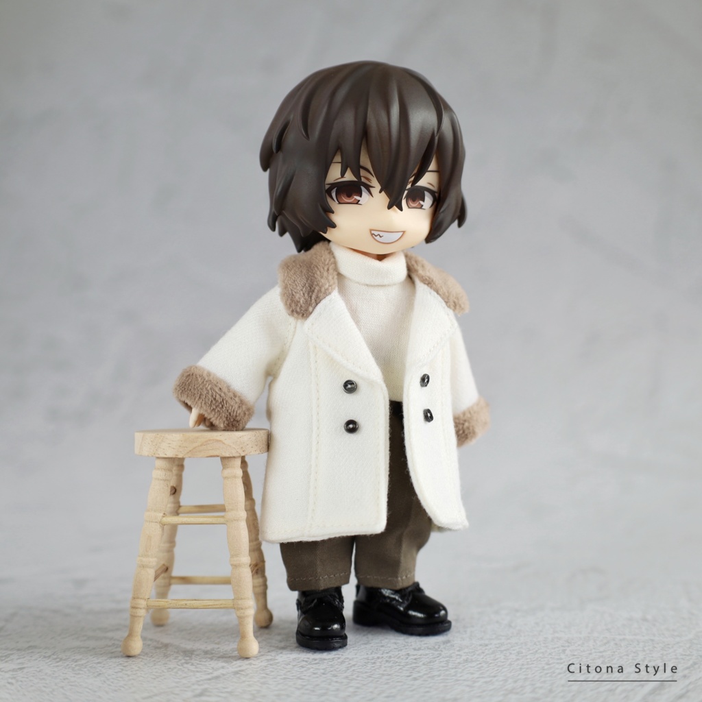 【新作販売 12/23 20:00~】オビツ11 / ファー付きダブルブレストコート