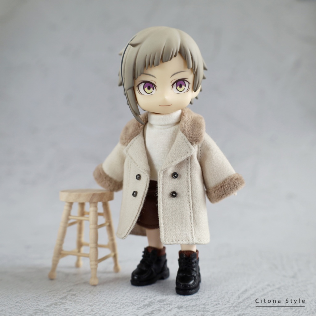 【新作販売 12/23 20:00~】オビツ11 / ファー付きダブルブレストコート