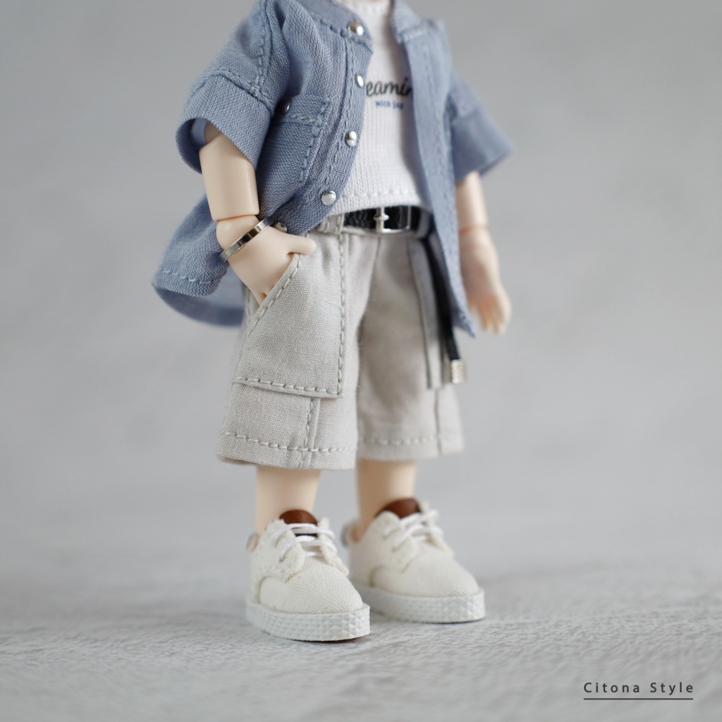 【新作販売 4/27 20:00~】オビツ11 / ベルト付きベイカーハーフパンツ