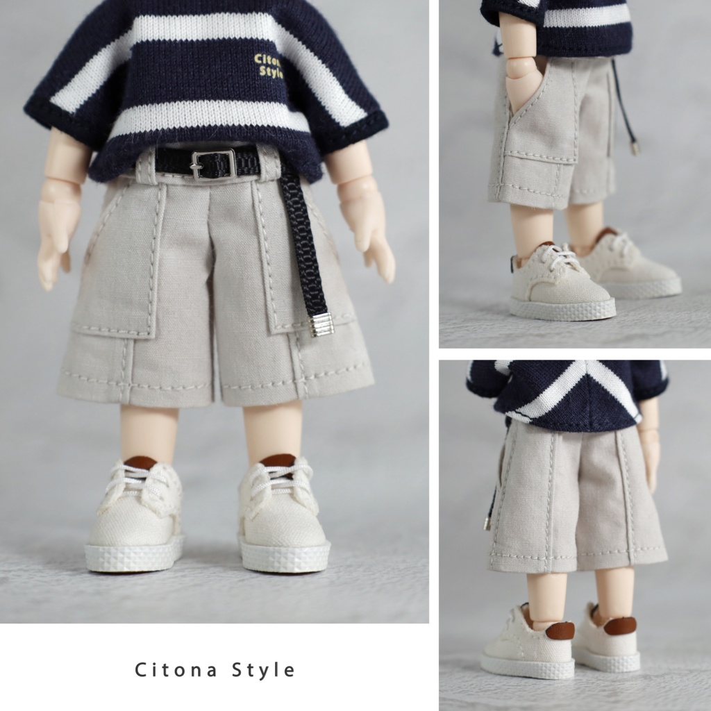【新作販売 4/27 20:00~】オビツ11 / ベルト付きベイカーハーフパンツ