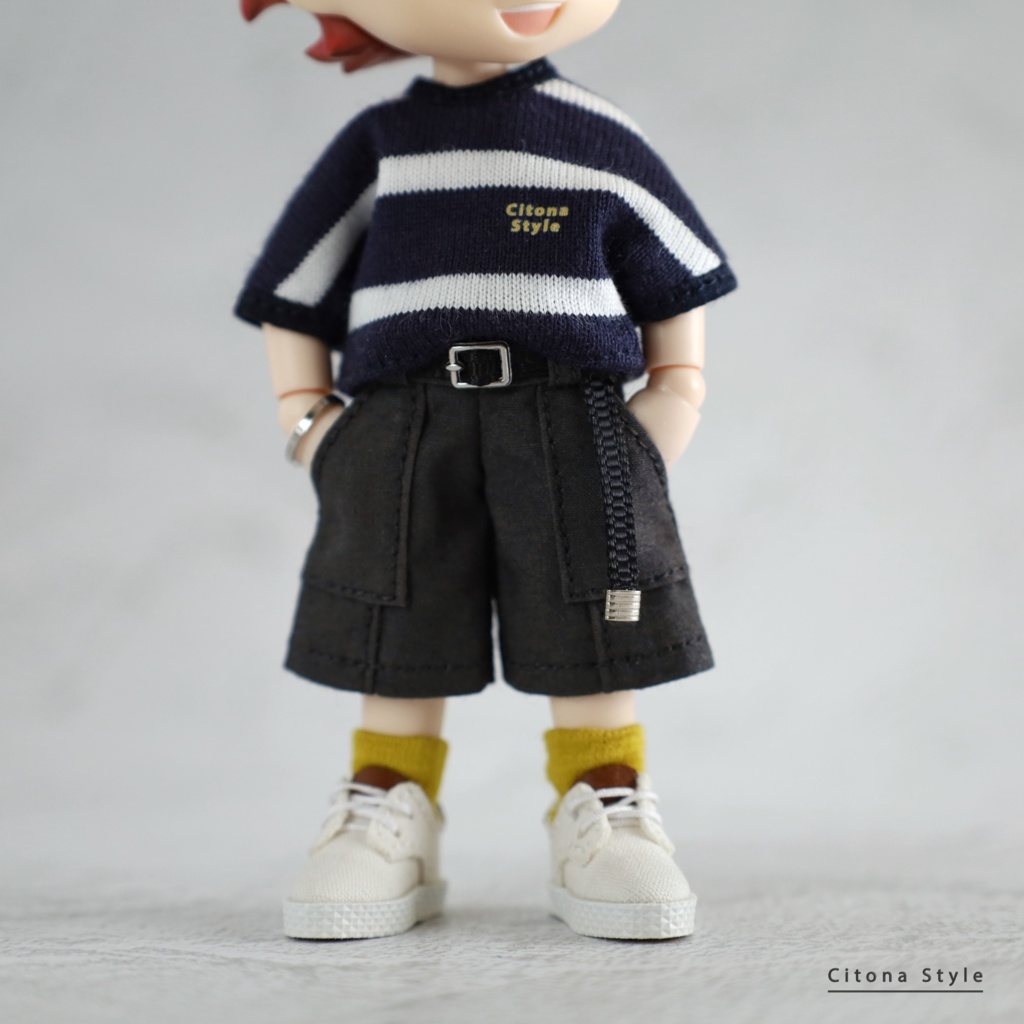 【新作販売 4/27 20:00~】オビツ11 / ベルト付きベイカーハーフパンツ
