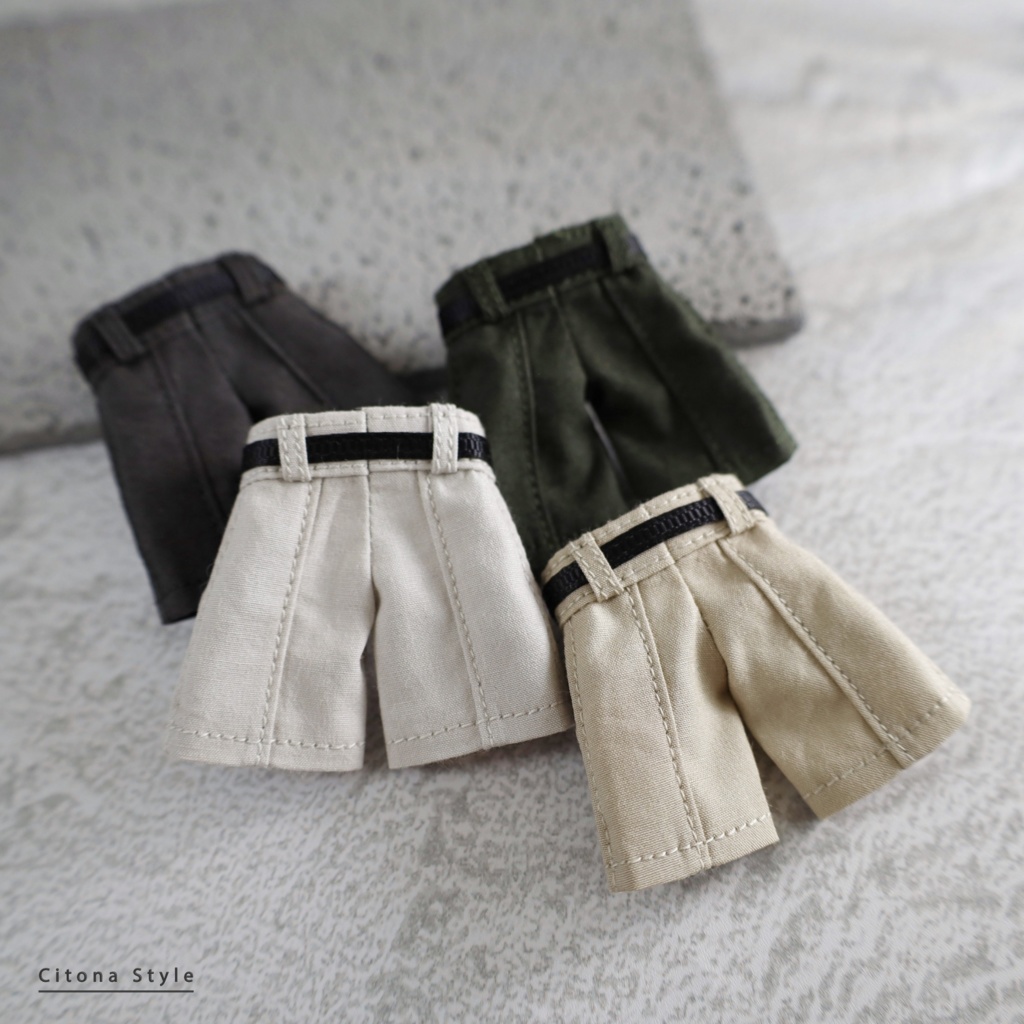 【新作販売 4/27 20:00~】オビツ11 / ベルト付きベイカーハーフパンツ