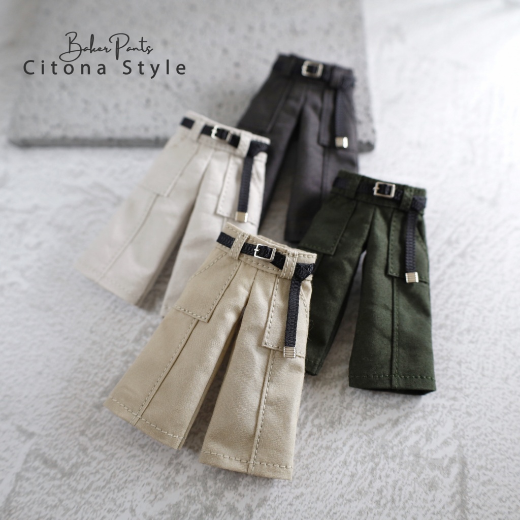 【新作販売 4/27 20:00～】オビツ11 / ベルト付きベイカーパンツ