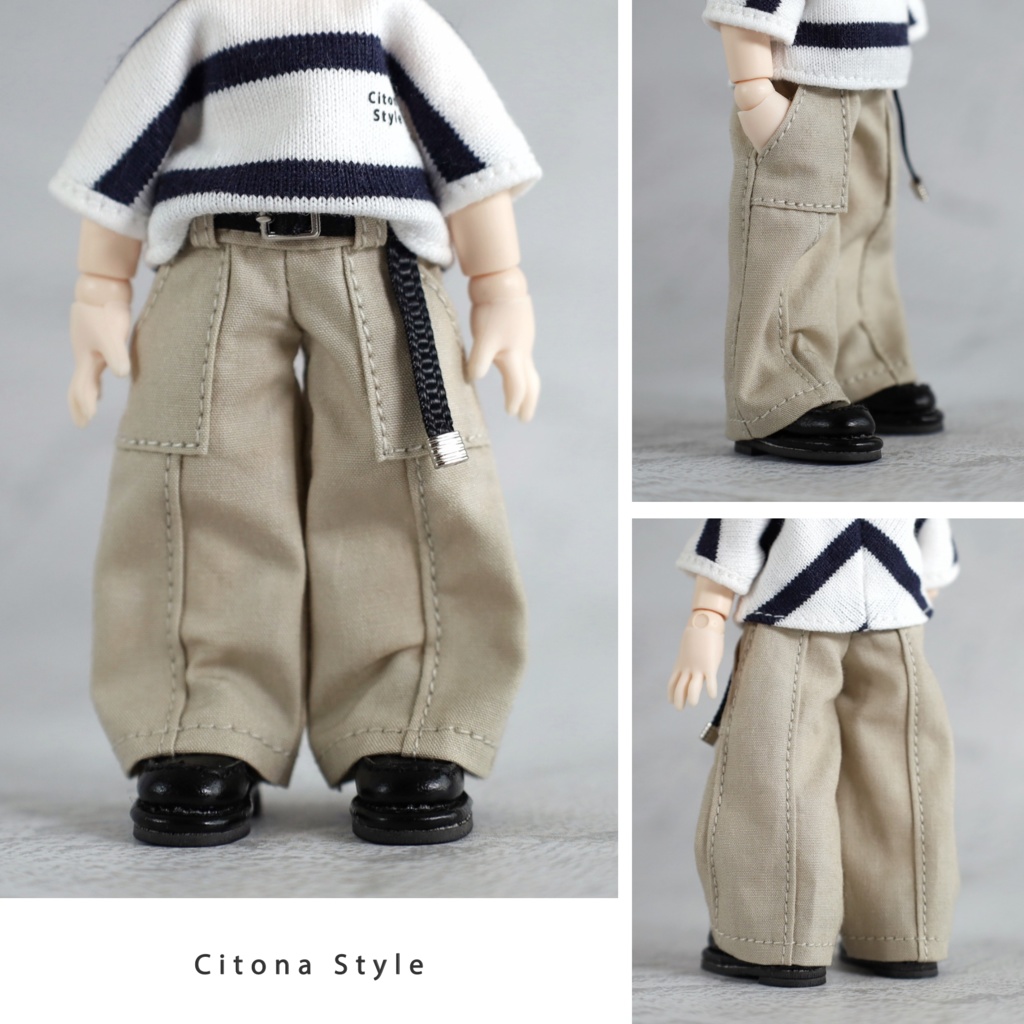 【新作販売 4/27 20:00~】オビツ11 / ベルト付きベイカーパンツ
