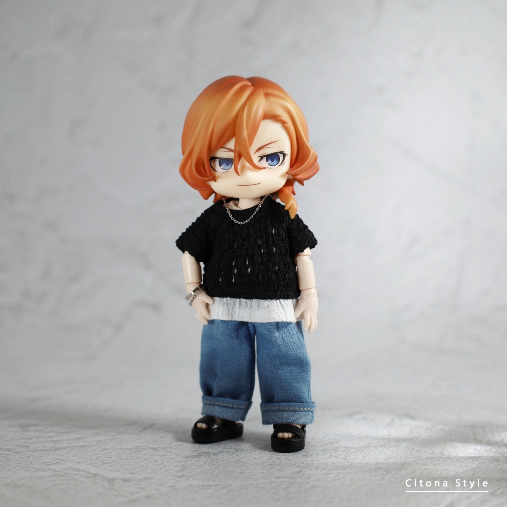 【新作販売 7/30 20:00~】オビツ11 / レースプルオーバー+タンクトップ+デニムパンツ 3点セット