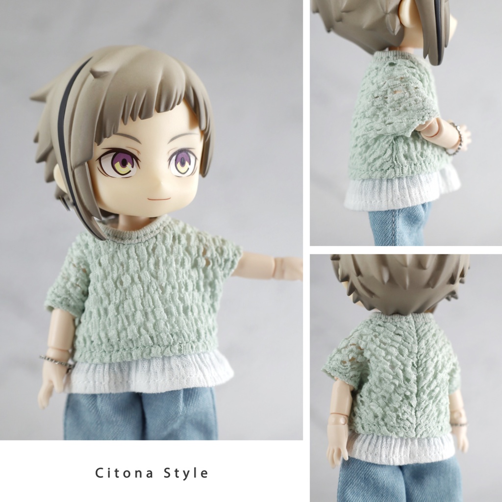 【新作販売 7/30 20:00~】オビツ11 / レースプルオーバー+タンクトップ+デニムパンツ 3点セット