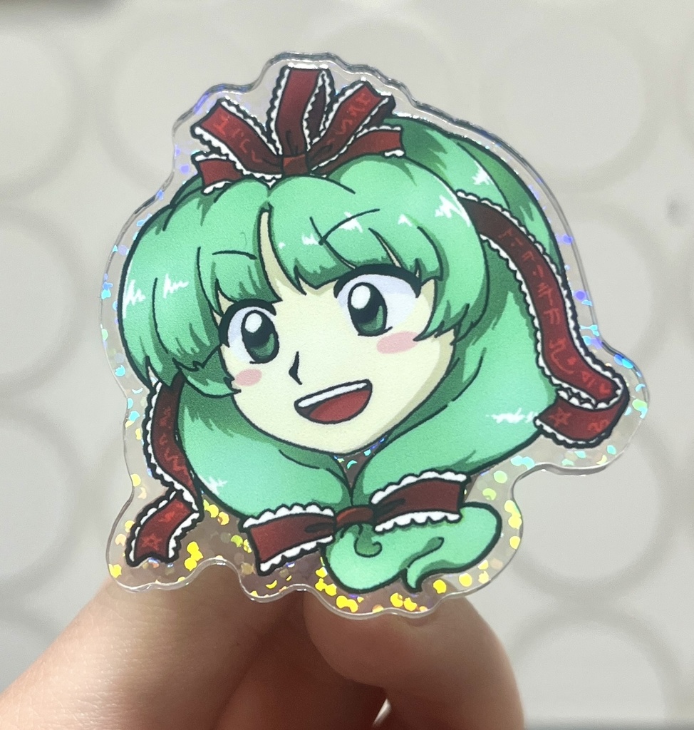 鍵山雛 アクリルバッジクリップ