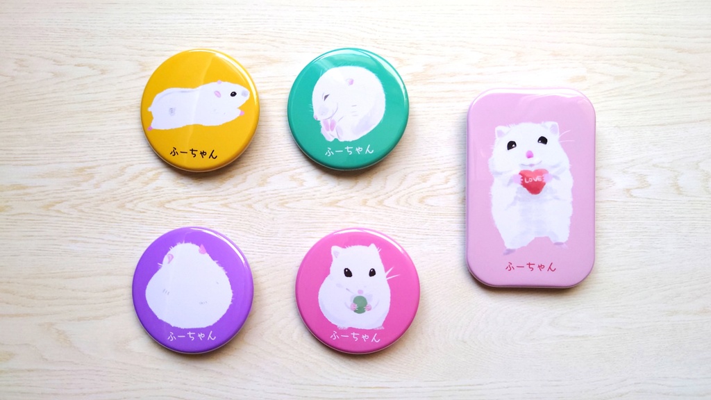 ふーちゃん缶バッジ