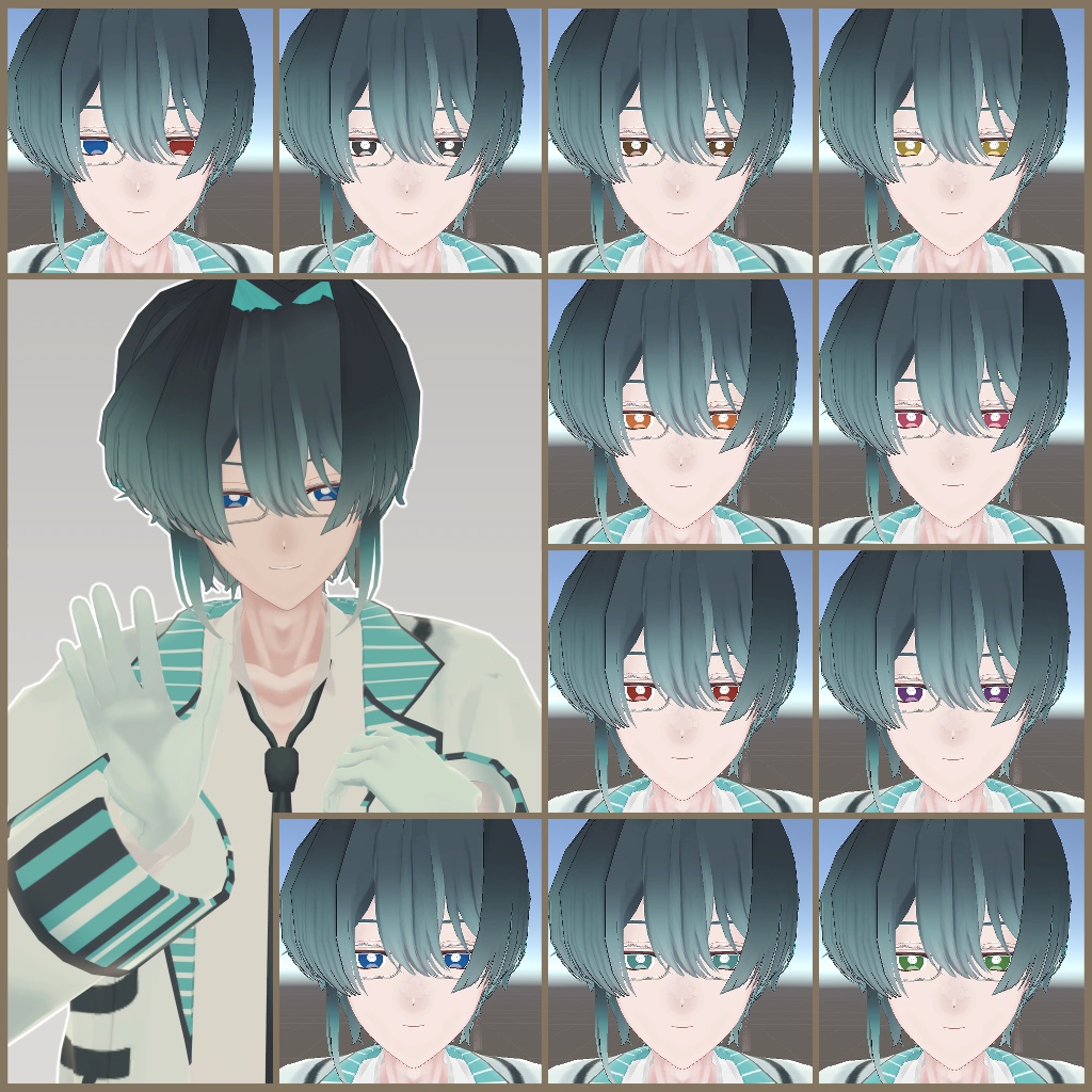 【無料/Free】ステッチアイテクスチャ【ベリル・痩悟・九怨(クオン)・トルーシェ向け】