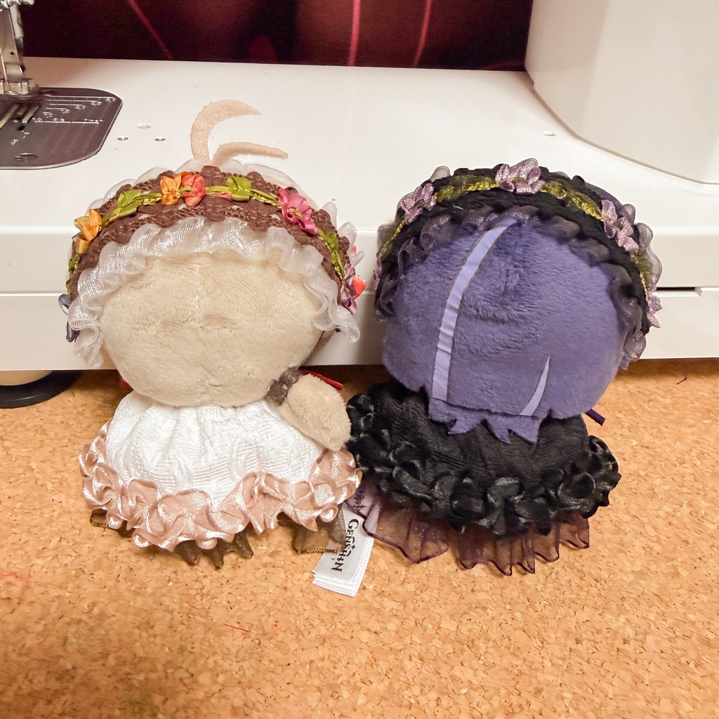 ゴスロリ風お洋服セット【原神 雨中嬉楽ぬいぐるみ 10cmぬい】
