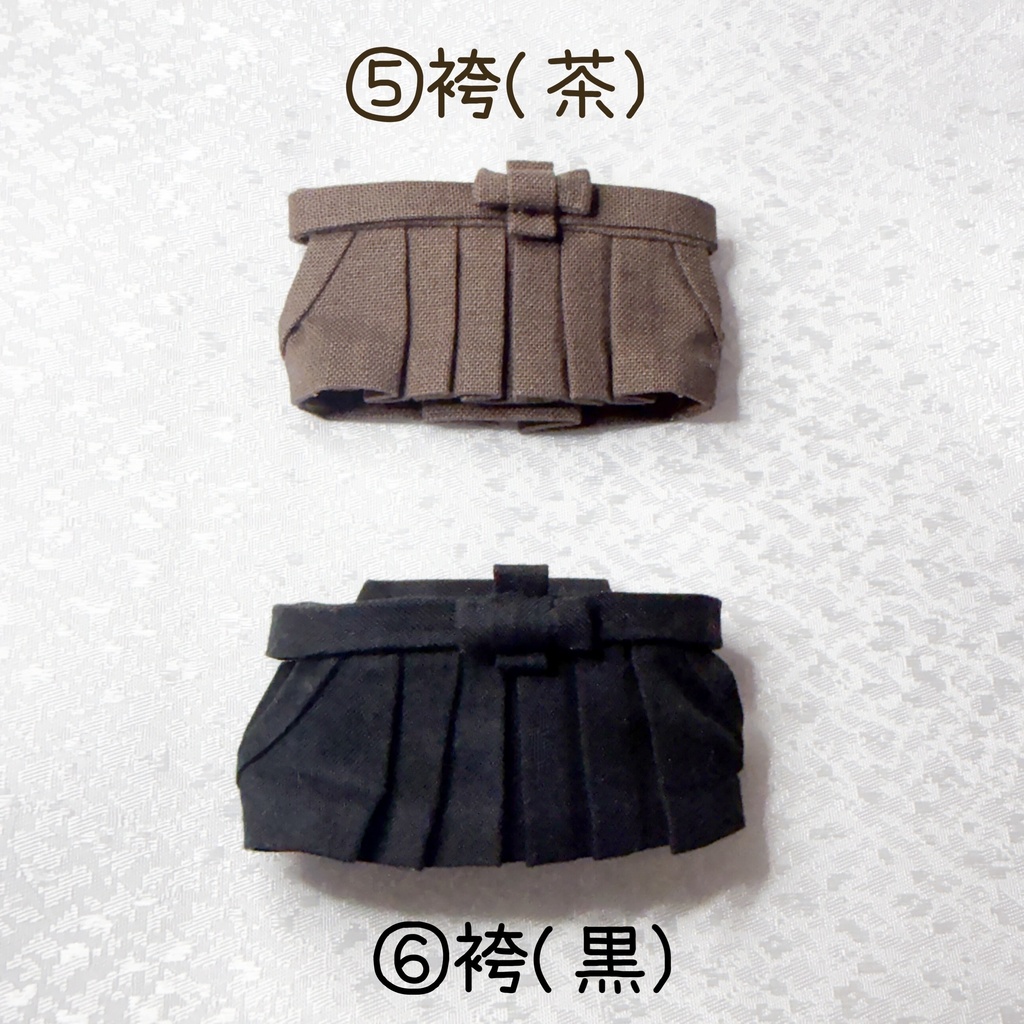ぬいぐるみ用着物+帯セット、袴【原神 雨中嬉楽ぬいぐるみ 10cmぬい】