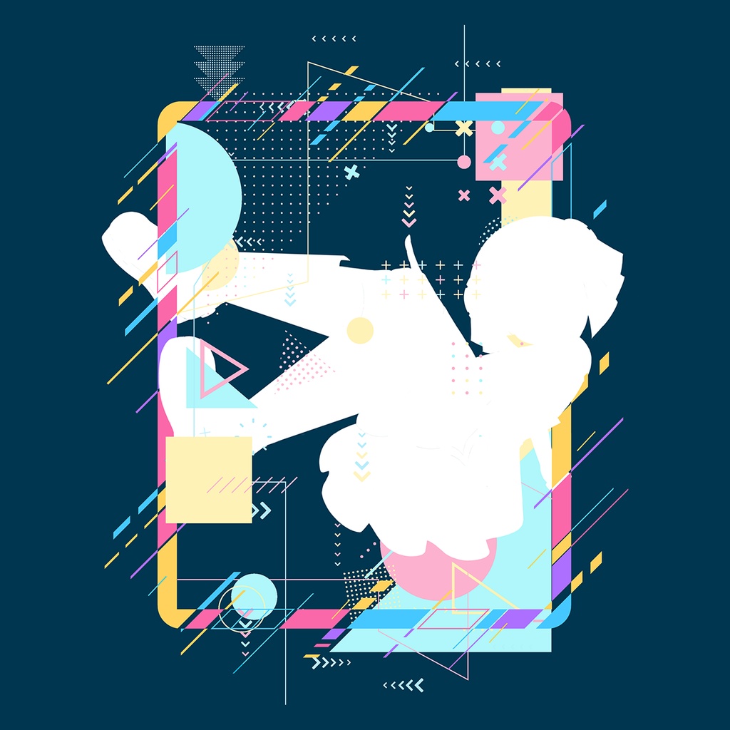 ナイちゃんシルエットTシャツ