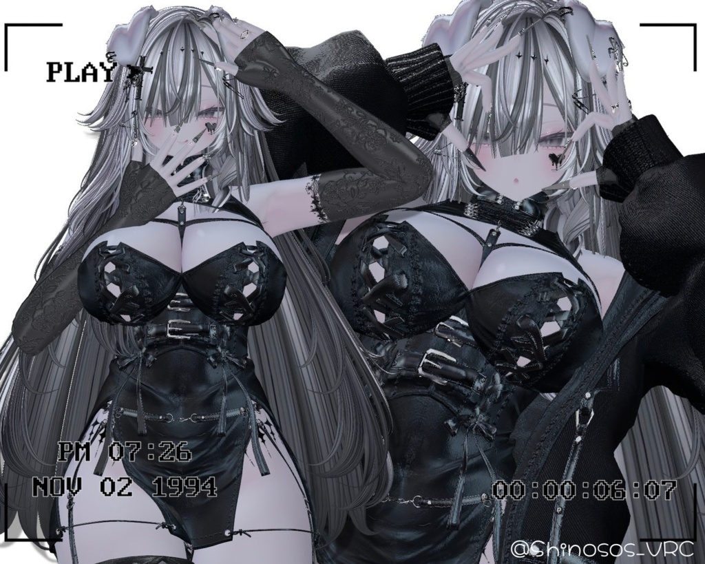 【Free/無料あり】🖤Blue3 Pose Set vol.1🖤15種類