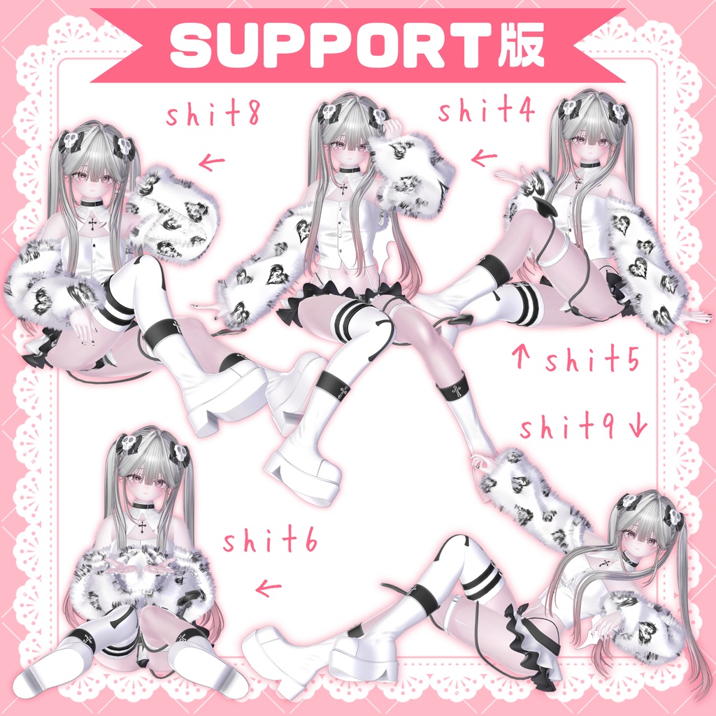 【FREE 15種¦SUPPORT 30種】🖤Blue3 Pose Set vol.2🖤