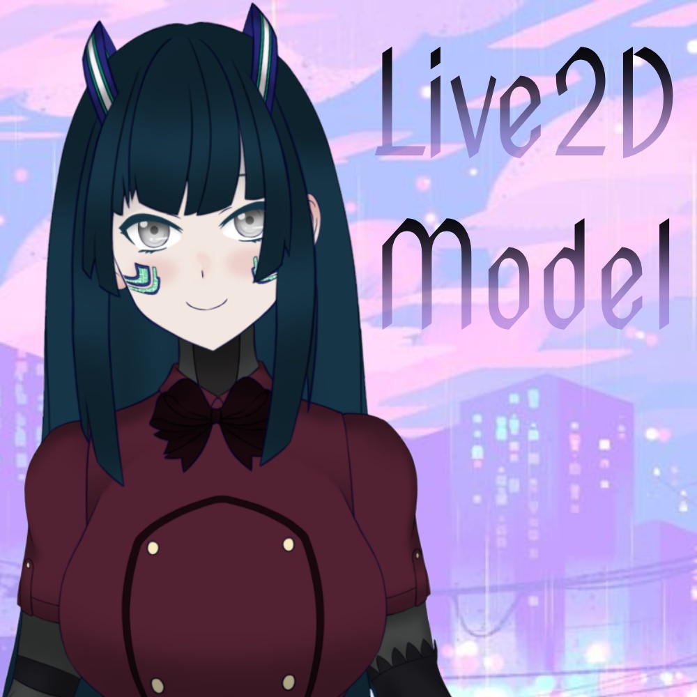 【オリジナル】Live2Dモデル サイバーパンクガール【商用利用可】