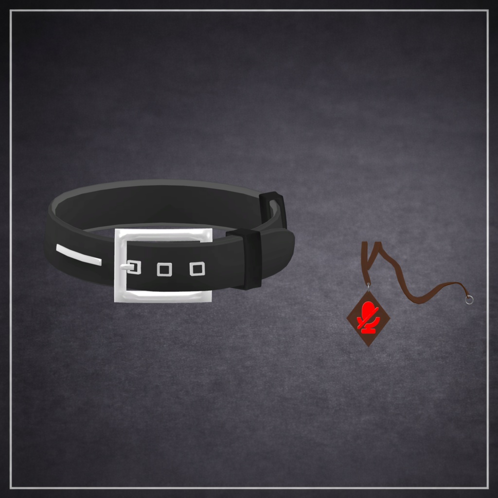 【無料】VRChat用 チョーカー・ミュートアクセサリー