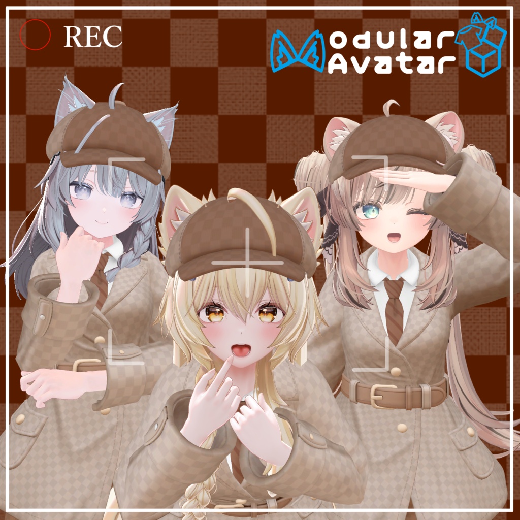 【発売記念セール中】【VRChat向け衣装】探偵服