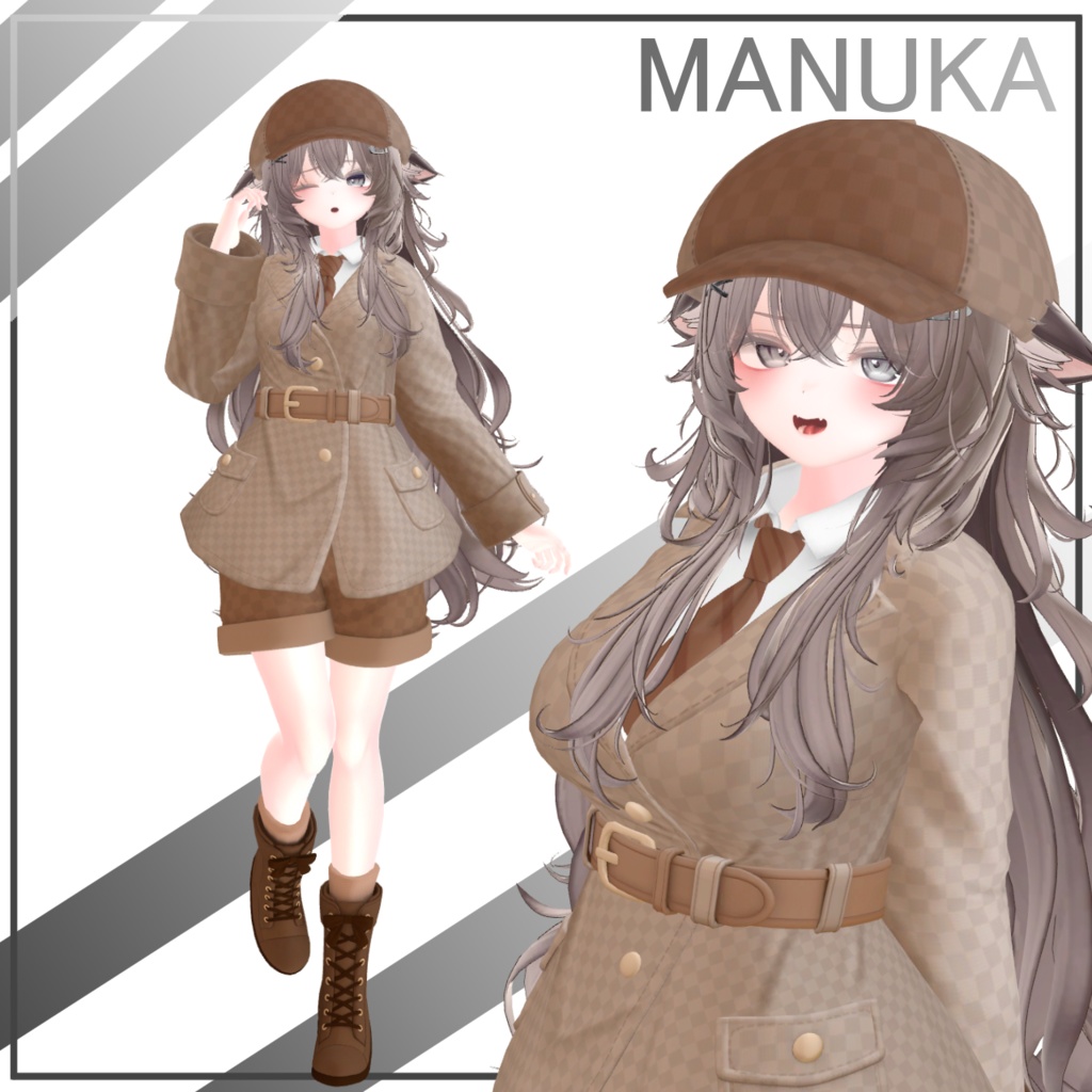 【発売記念セール中】【VRChat向け衣装】探偵服