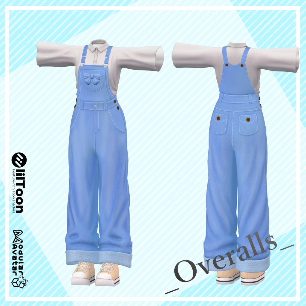 🐶【無料(期間限定)】【4アバター対応】Overalls