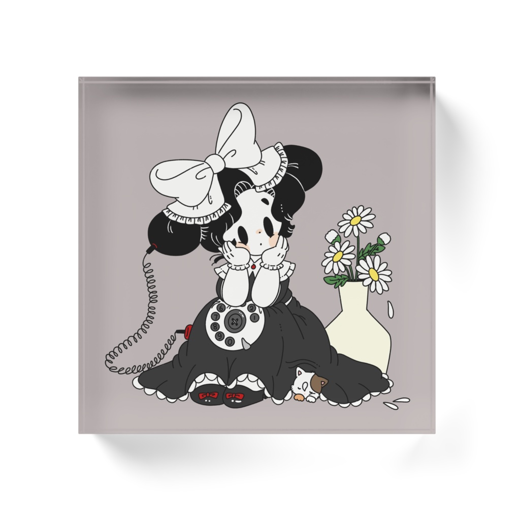 もしも今日ベルがなったら アクリルブロック