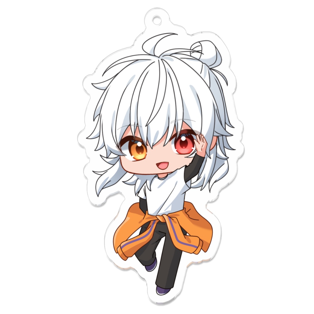 かもとも家5周年 タワラ アクリルキーホルダー 70 x 70 (mm)