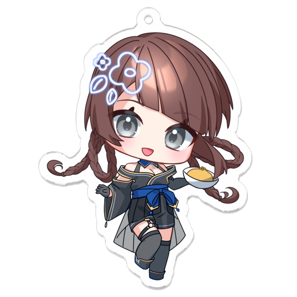 かもとも家5周年 小鳥遊花芽 アクリルキーホルダー 70 x 70 (mm)