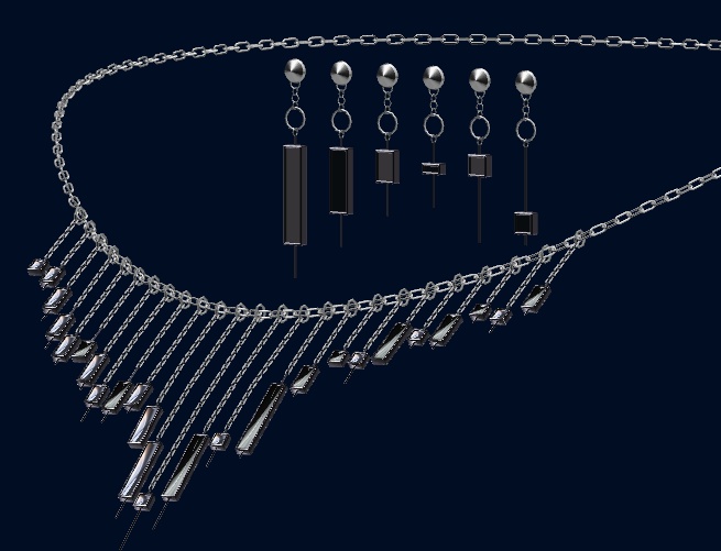 Candle Chart ネックレス＆ピアス