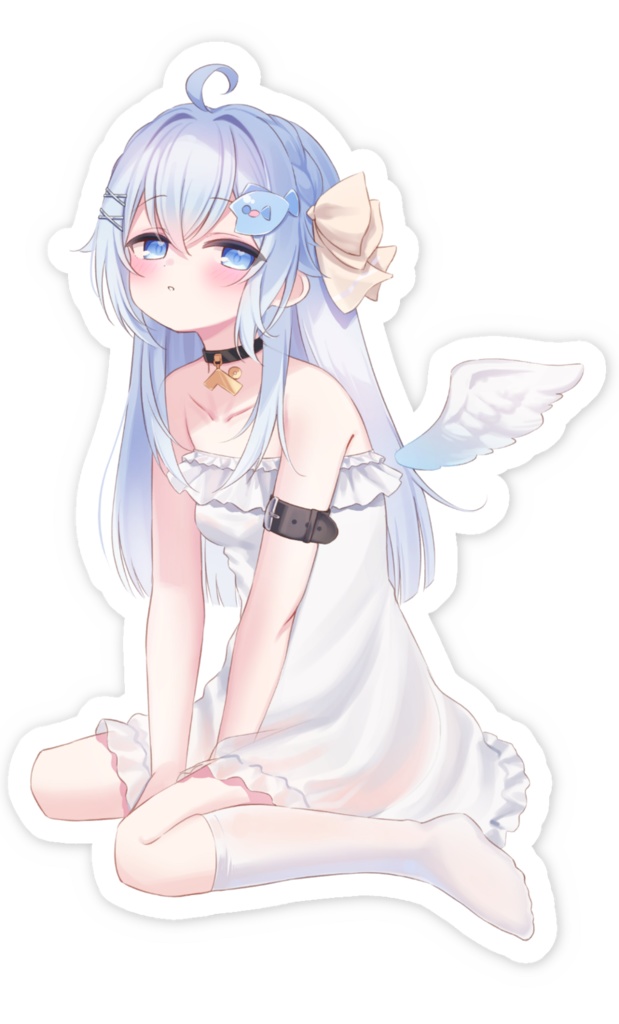 【ハロウィングッズ】天使ベリーちゃんの直筆サイン入りブロマイド&ステッカー(※ステッカーにサインは入っていません)