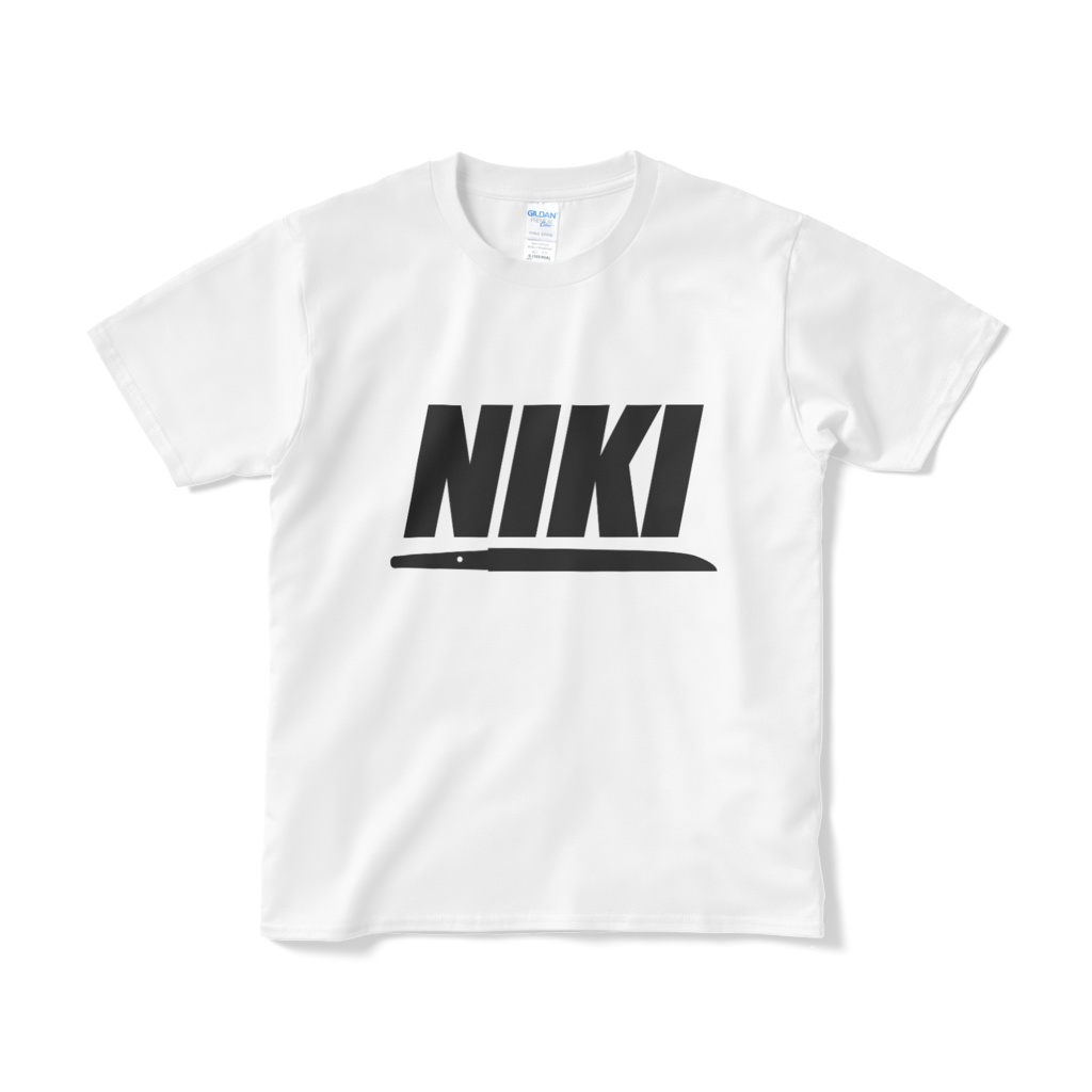 薬研藤四郎イメージTシャツ　前：NIKI／背：粟田口