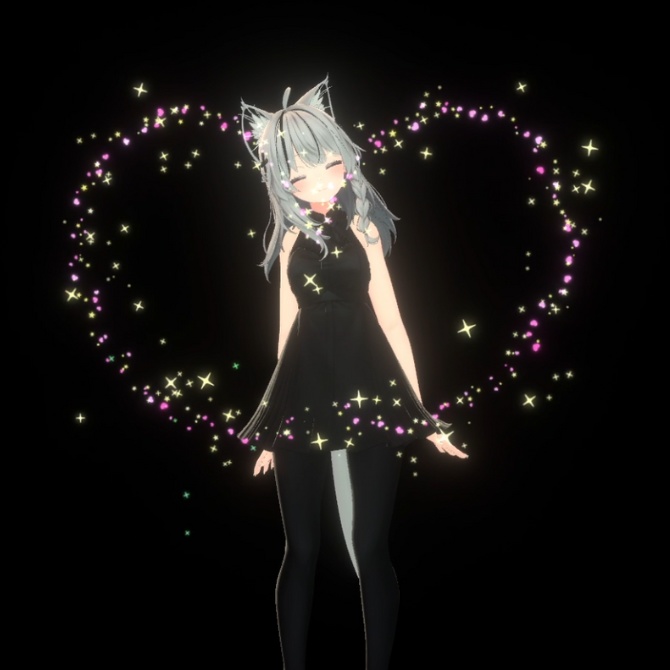 指先パーティクルギミック【VRChat】