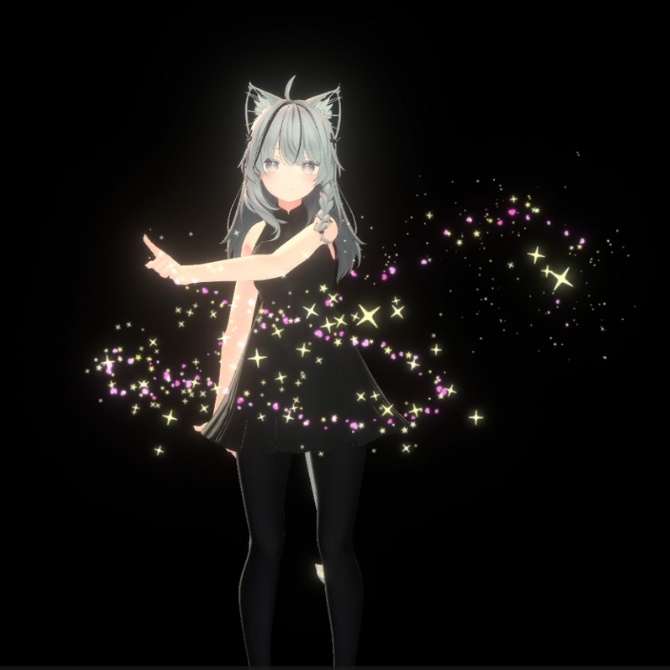 指先パーティクルギミック【VRChat】