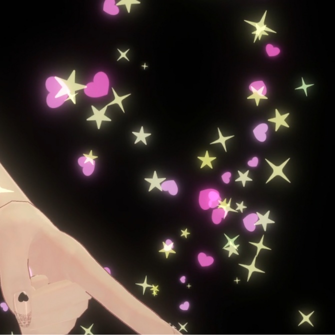 指先パーティクルギミック【VRChat】