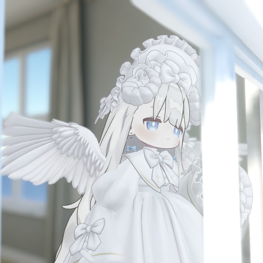 【MA・PB設定済】ゆらゆらハートリボンピアス