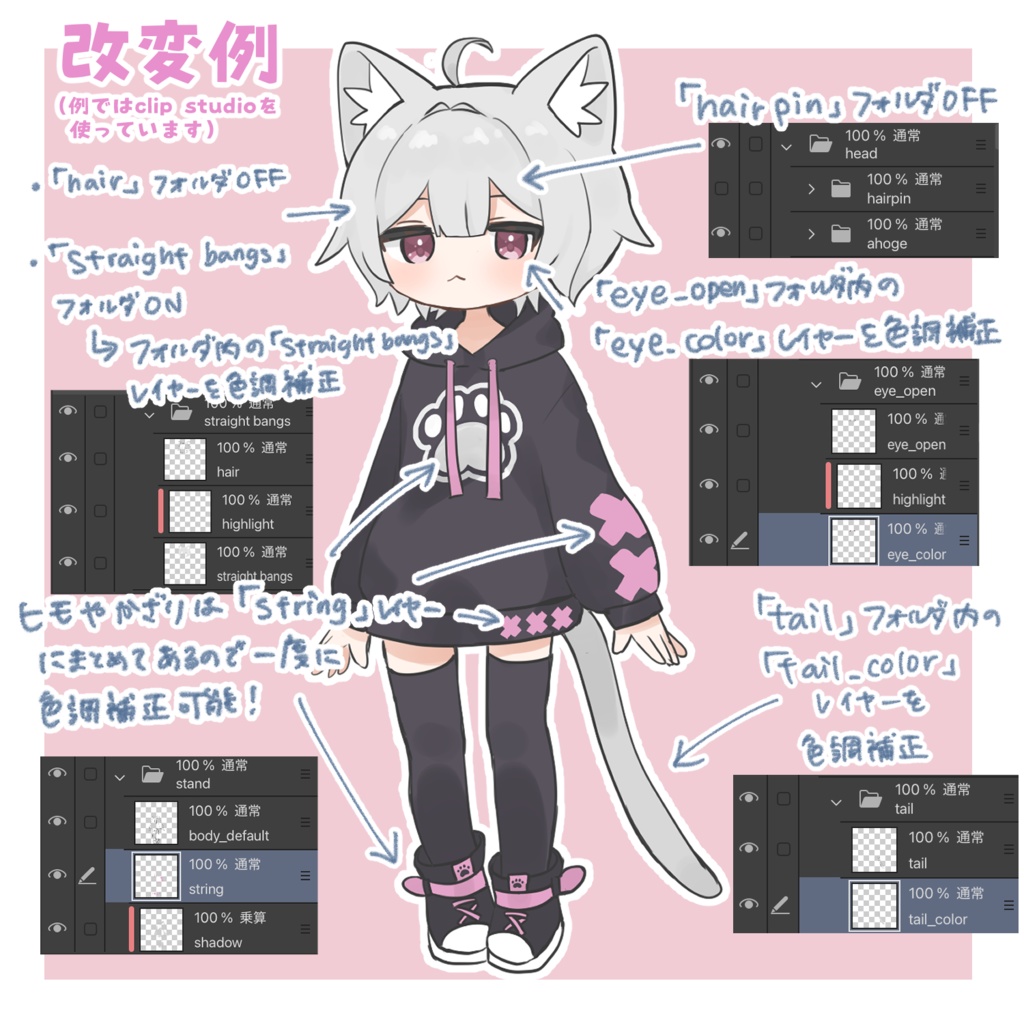 【ぷにぷにあばたー対応】ぷにぷにラスクちゃんイラストセット!