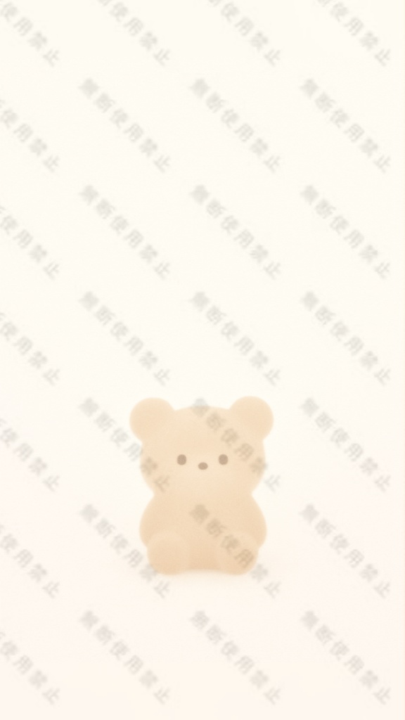 【壁紙】ゆるクマ ミニマルパステル（iPhone対応)