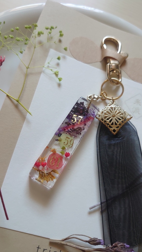 刀剣男士イメージハーバリウムキーチャーム(複数キャラ)