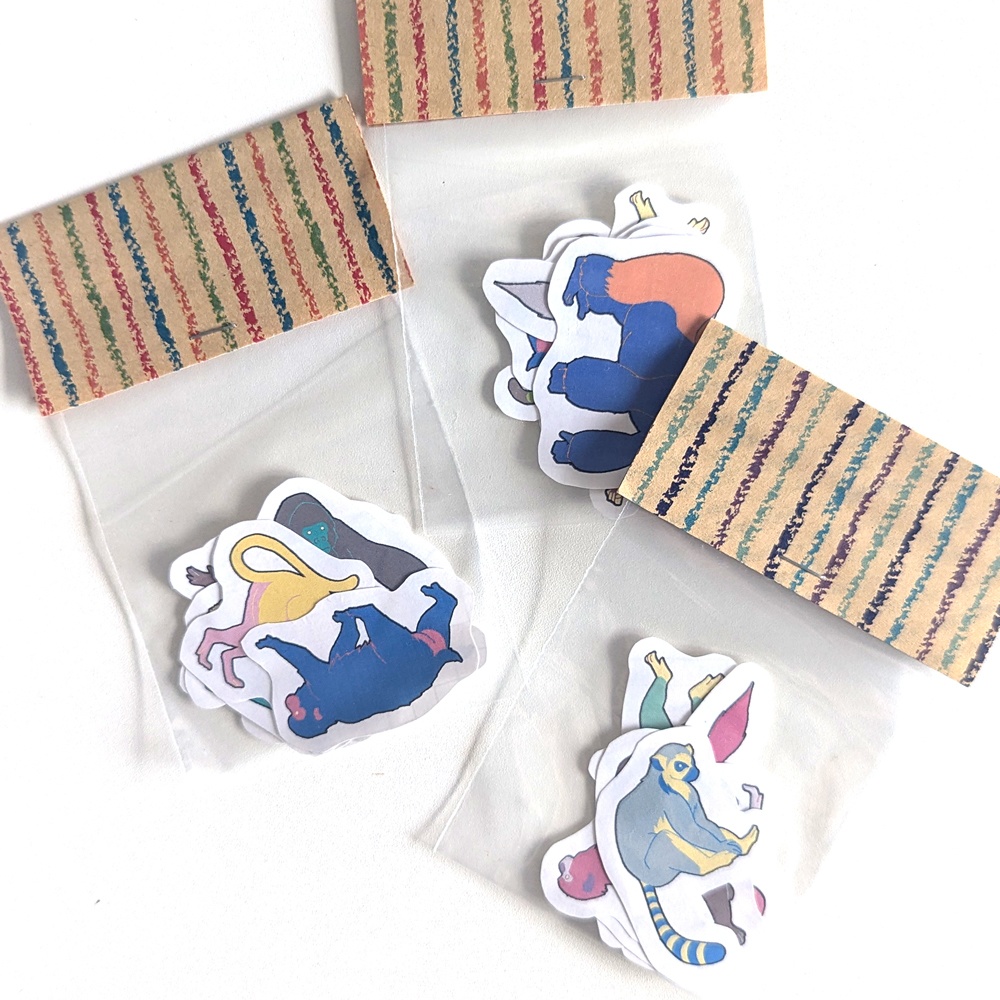 猿のフレークシール