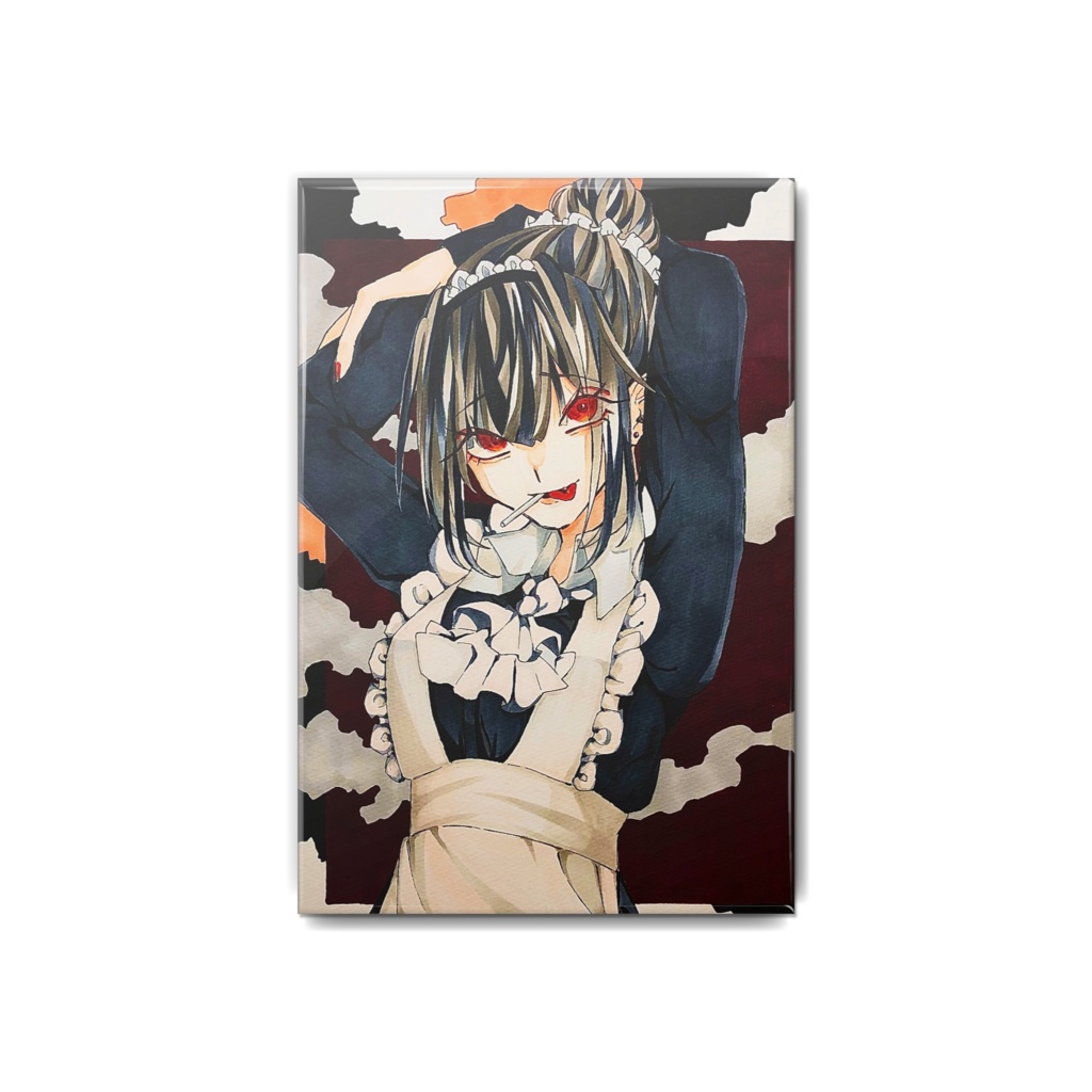 メイドちゃん缶バッジ/四角