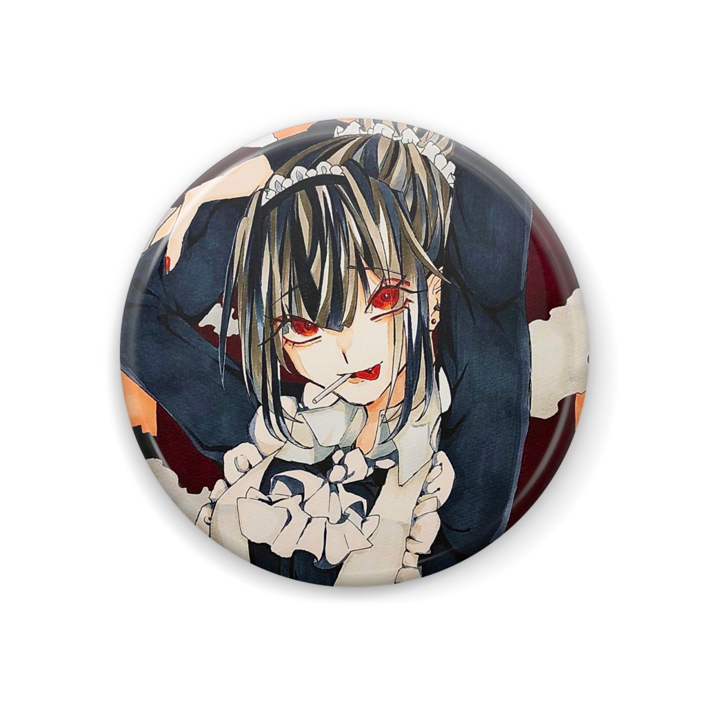 メイドちゃん缶バッジ/丸