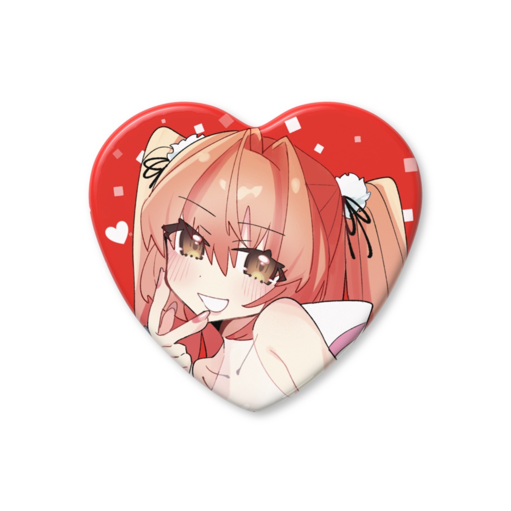 秀夫ちゃんハート缶バッジ