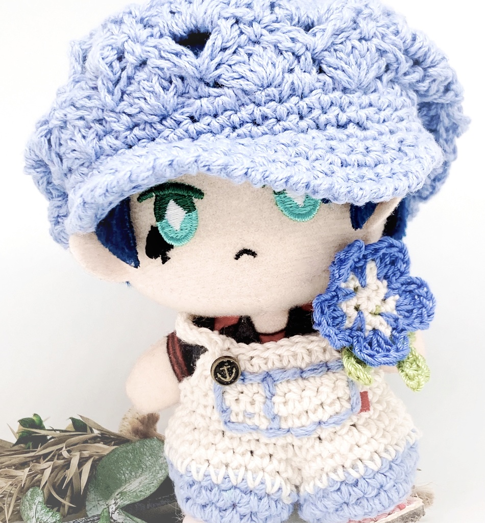 ネモフィラのモチーフとバッグ