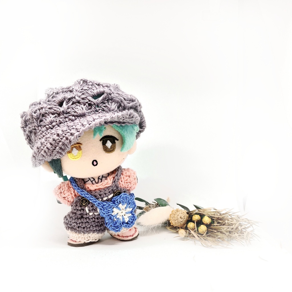 ネモフィラのモチーフとバッグ