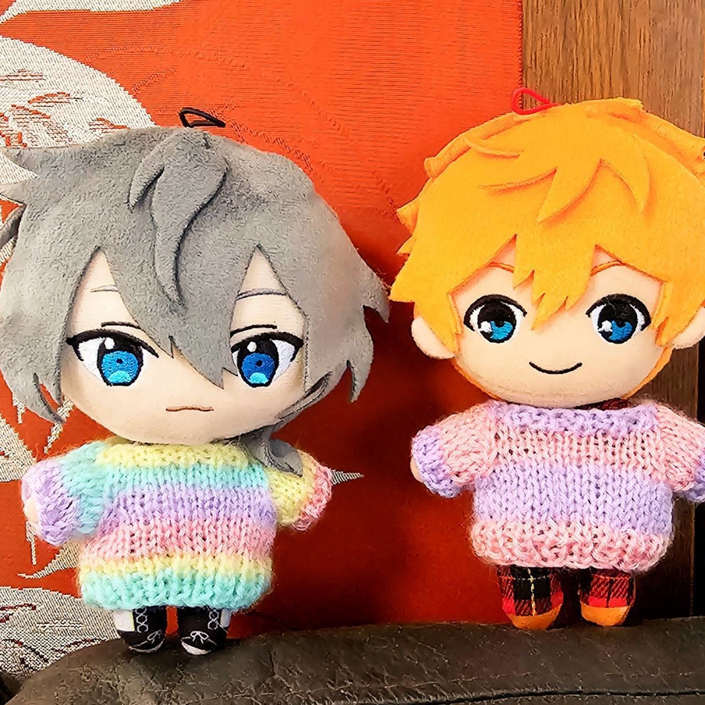 ゆめかわ・虹色ニットコーデ