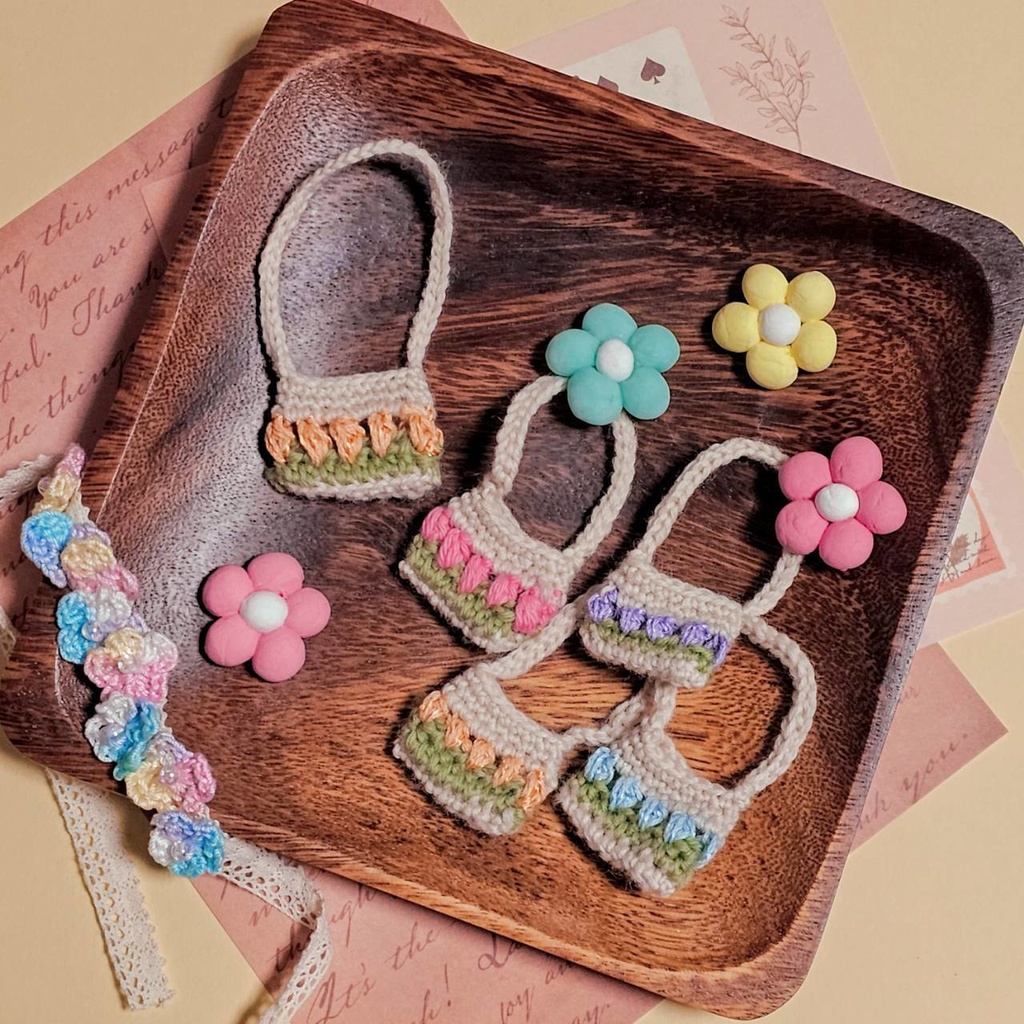 お花の模様のバッグ