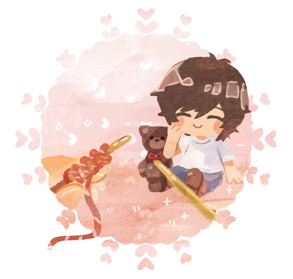 棒針】10㎝ぬい用シンプルニットセーター編み図と編み方メイキングPDF