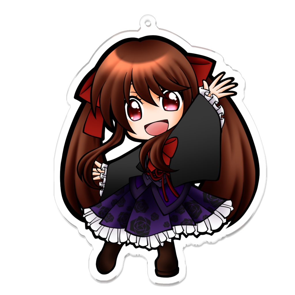 和風な浅音さんのアクリルキーホルダー